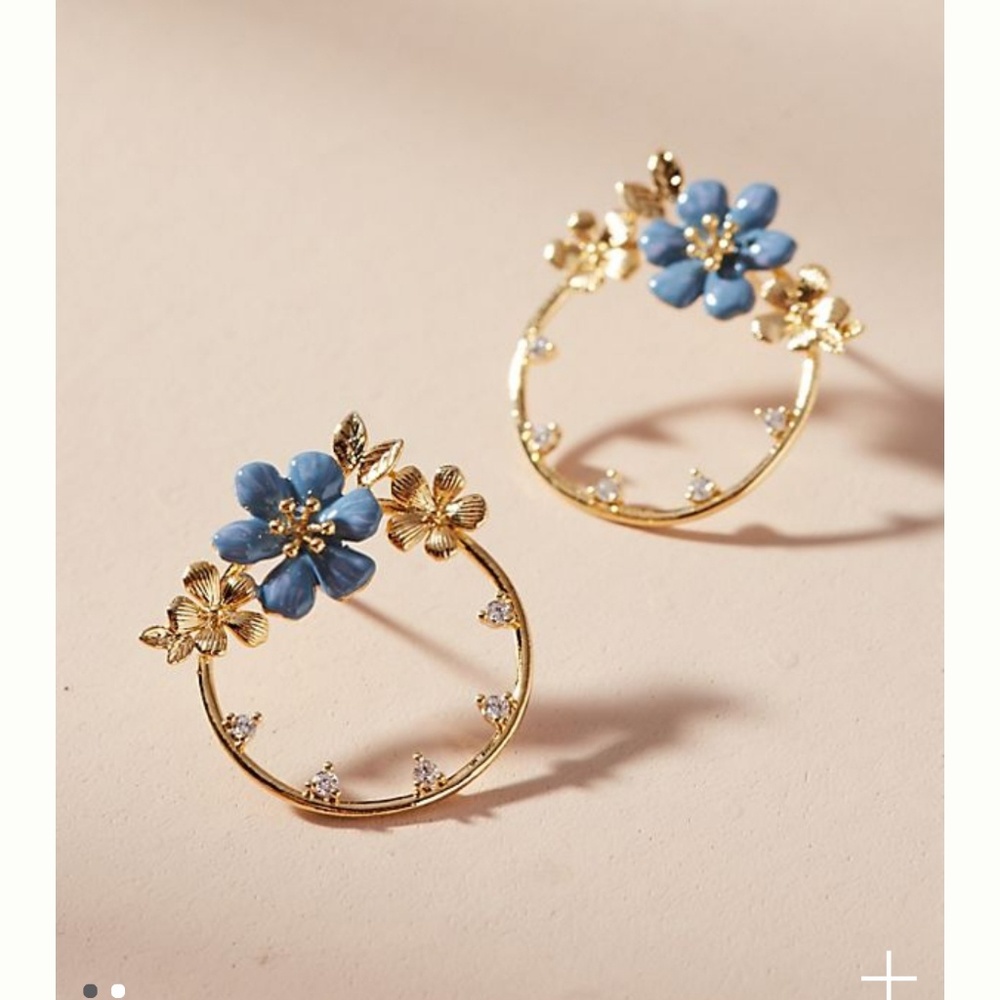 Luau Mini Hooped Post Earrings